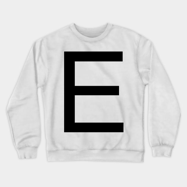 Helvetica E Crewneck Sweatshirt by winterwinter